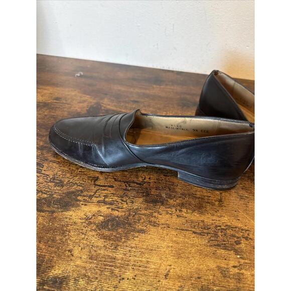 Bally Agro Penny Loafers Black Leather 9.5 EEE Made in Italy Solid Used main image 6